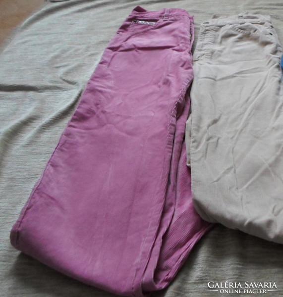 Kordbársony női nadrág: Levi Strauss, Lee Cooper (bézs, rózsaszín)