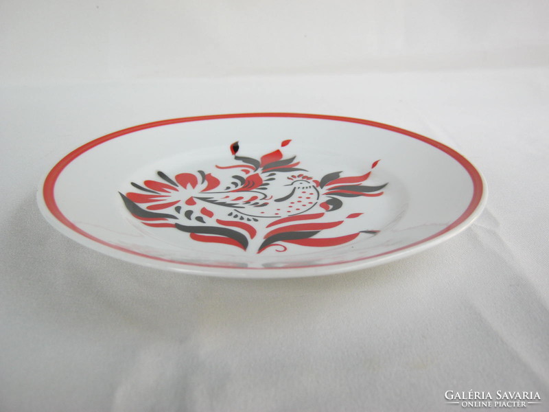 Hollóházi porcelán madaras fali tál tányér dísztányér