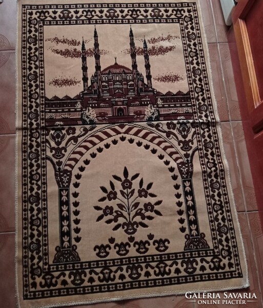 Velvet prayer rug 102 x 66 cm