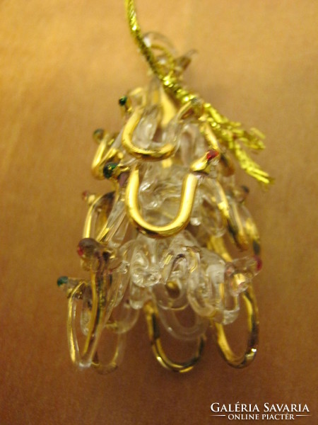 3 db karácsonyfadísz - angyalka betlehem fenyőfa