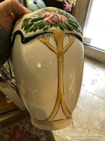 Art Nouveau Austrian ceramic vase, size 25 cm.
