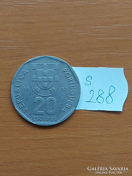 PORTUGÁLIA 20 ESCUDO 1987  S288