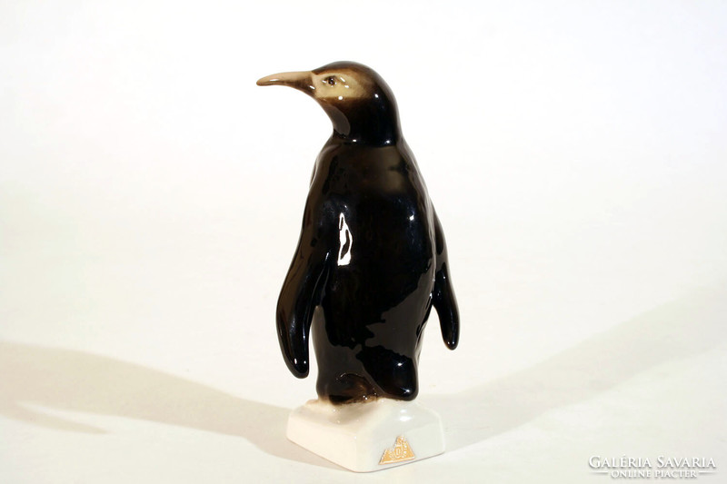 Royal Dux Pingvinpár 15cm Hibátlanok 1918-1945. Porcelán Pingvin