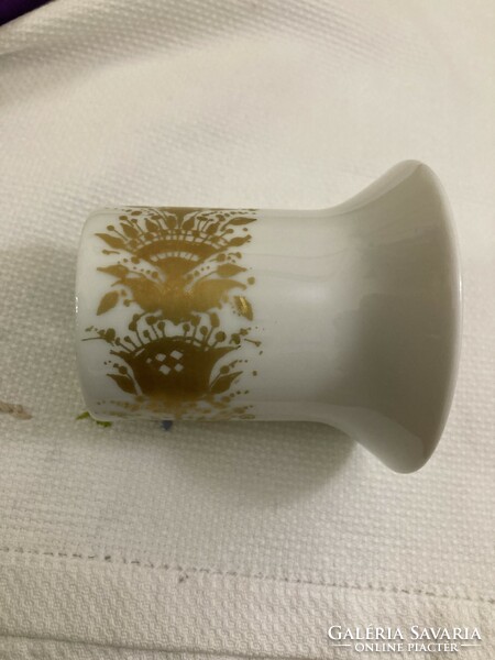 Rosenthal porcelain candle holder, gold pattern