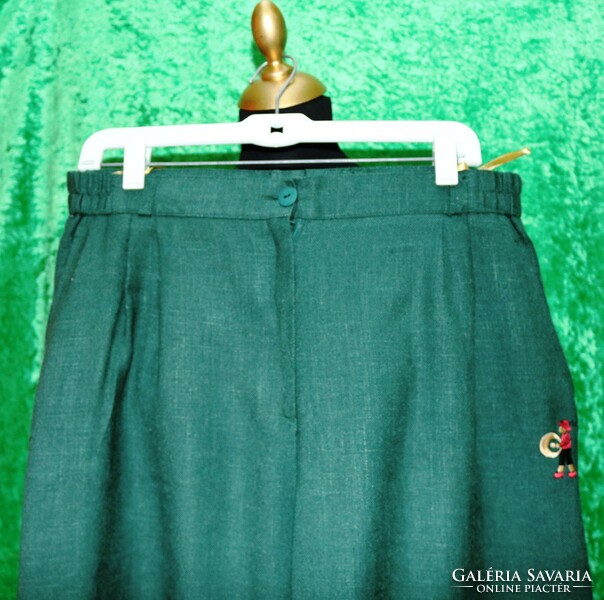 Tyrolean trouser skirt with original Tyrolean buttons, size 44/46
