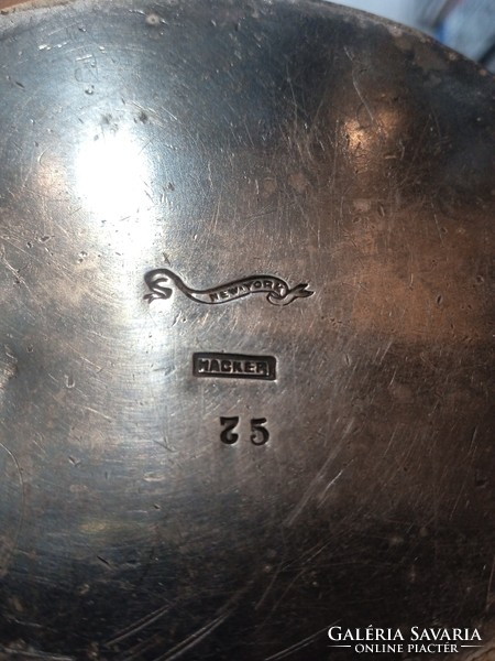 New York coffee house spout, art deco, alpaca, marked 12 cm.