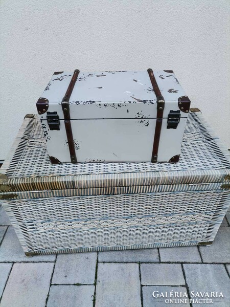Vintage travel storage chest lined. Negotiable!