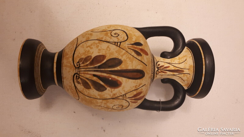 Original Greek ceramic amphora jug with a handle