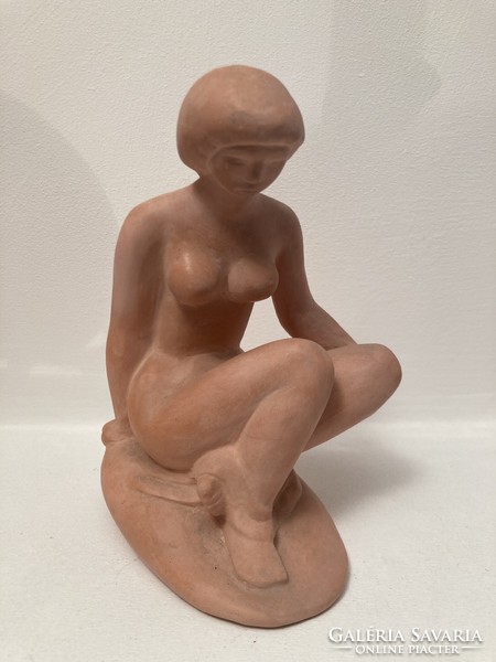 Tamás Pál terrakotta szobor 15,5 cm