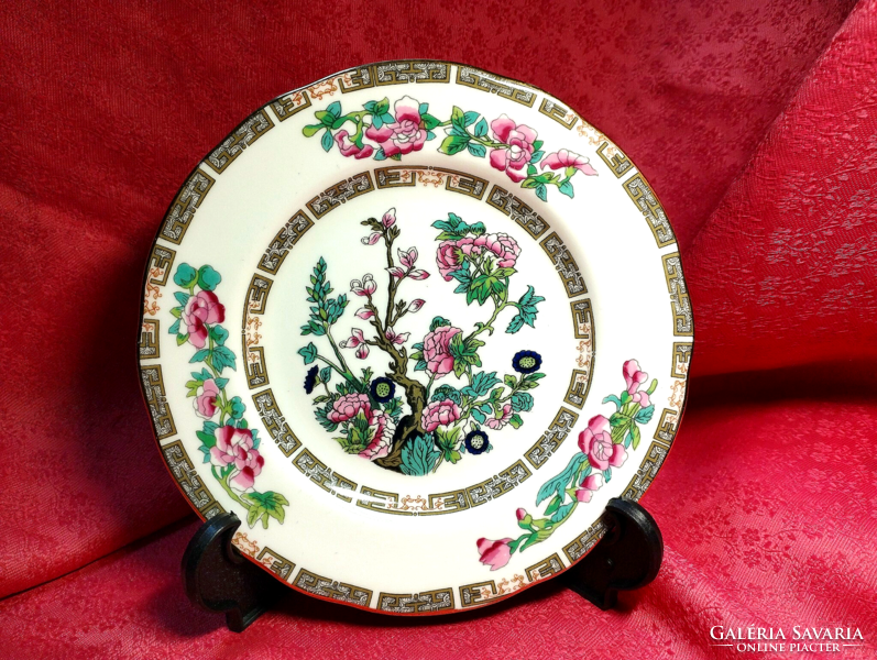 English porcelain cake plate with Indian tree pattern