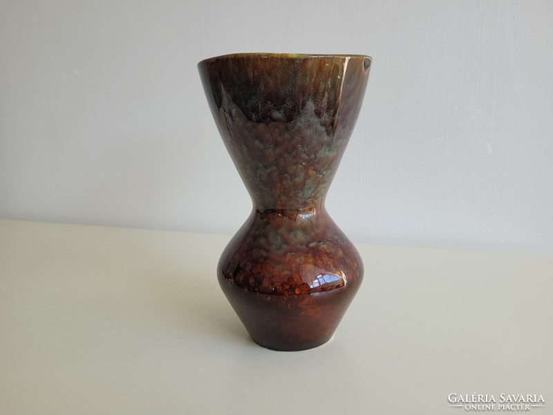 Retro mid century kerámia váza art deco stílusú