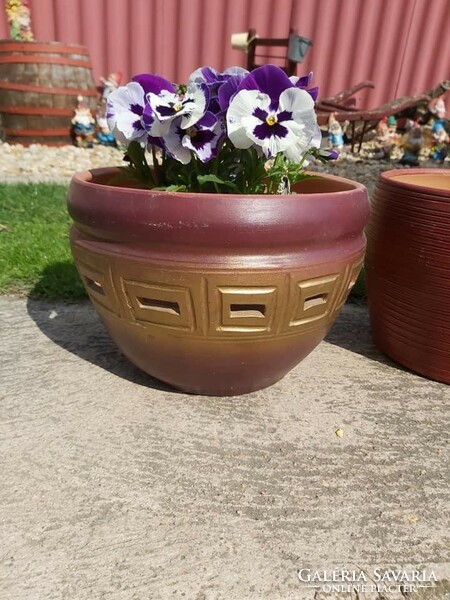 Large ceramic flower garden flower garden flowerpot lacquer decor