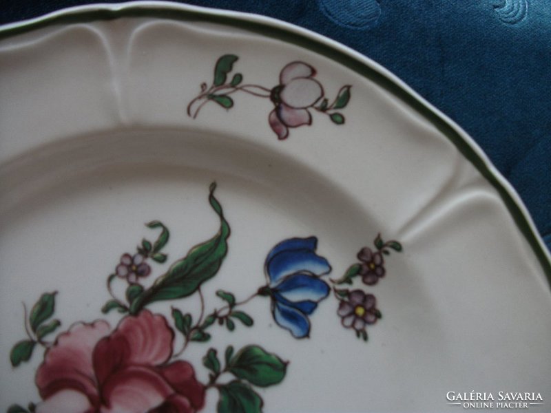 Royal Coppenhagen antik dán virágos tányér-20 cm