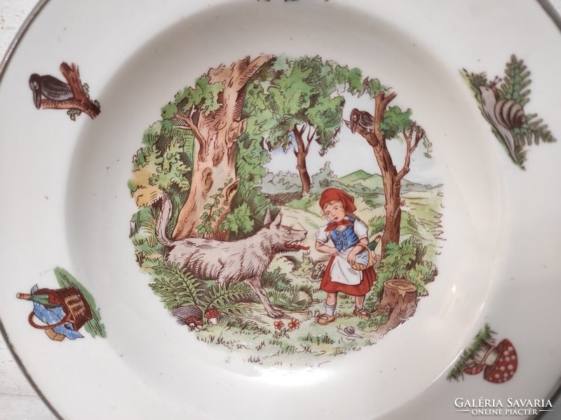 Antik gyerek tányér étel melegen tartó konyhai eszköz melegítő edény 314 6235
