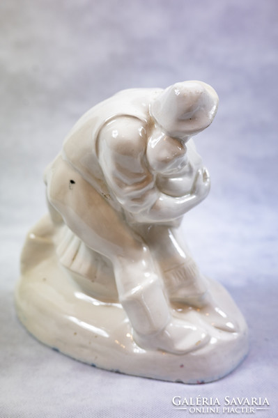 Gorka Geza (1895-1971): huggers, ceramic pottery 27 cm