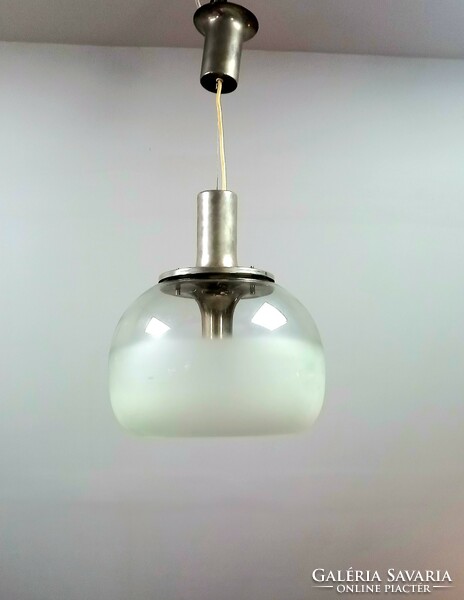 Chromed ceiling lamp
