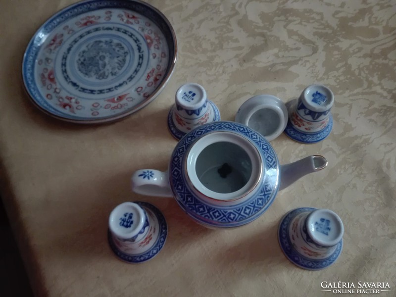 Chinese sake set with tray