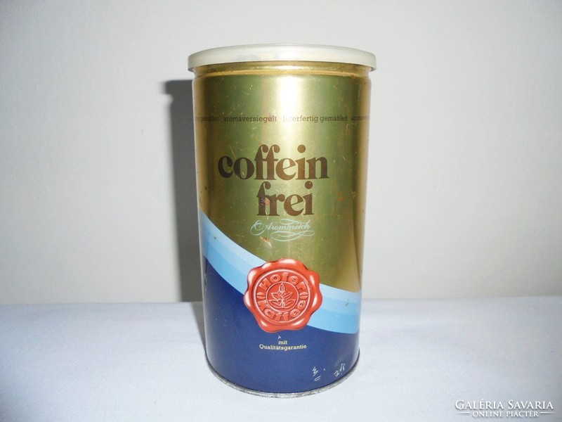 Retro Kávé kávés fémdoboz fém pléh doboz - Hofer Kaffee - koffein ment - 1980-as évekből