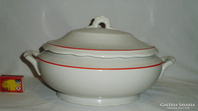 Antique Zsolnay porcelain soup bowl - 2.5 liters