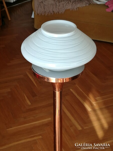 Retro copper colored floor lamp
