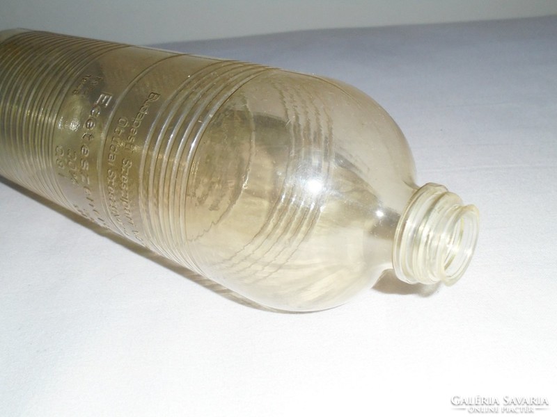 Retro Eceteszencia műanyag flakon domború felirat - BUSZESZ Óbudai Szeszgyára - 1960-1970-es évekből
