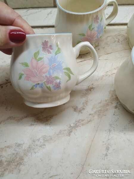 Ceramic flower cup, set of 6 for sale!