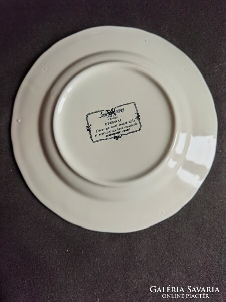 Vintage Sarreguemines Obernai faience plates