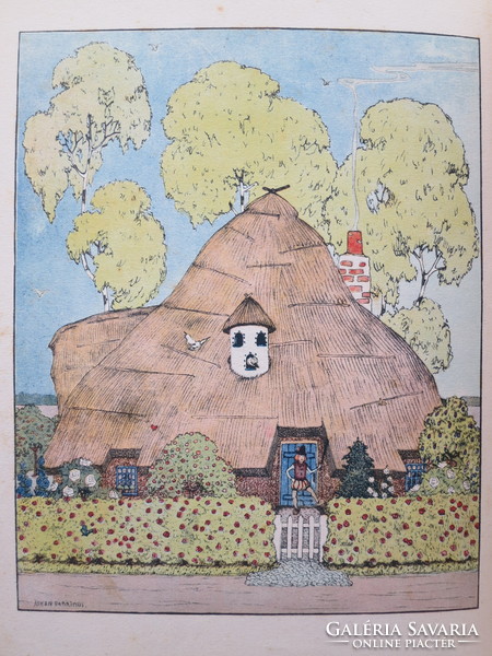 Hencegő Jancsi vagy Dalnokverseny Biggyedtszáj királynál - ritka, antik mesekönyv, 1920-as évek