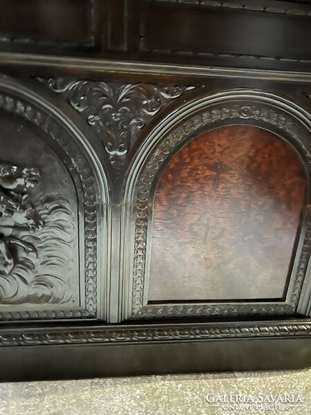 Antique Neo-Renaissance style desk + 7 items complete study room furniture available for rent