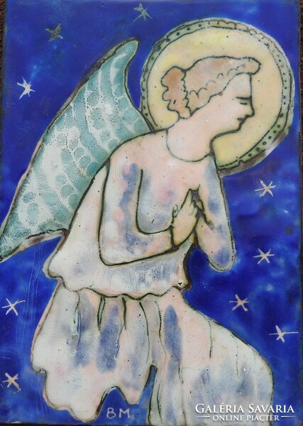 Angel fire enamel picture b.M. With Signo