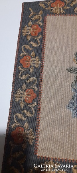 Machine-made tapestry tablecloth in mint condition