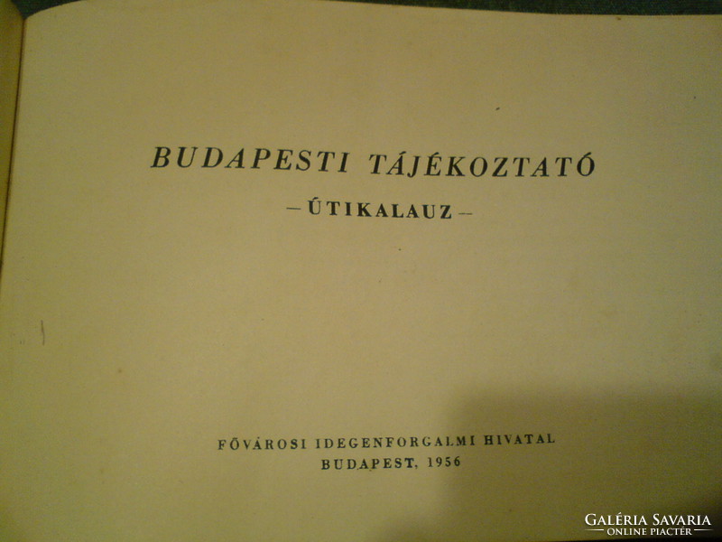 Budapest information guide 1956