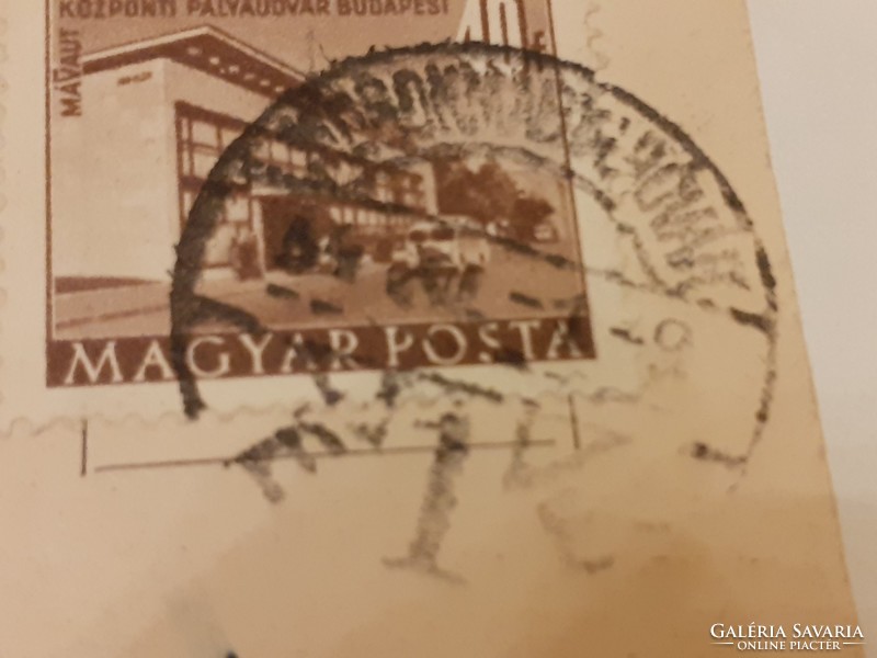 Régi képeslap 1954 Mosonmagyaróvár fotó levelezőlap