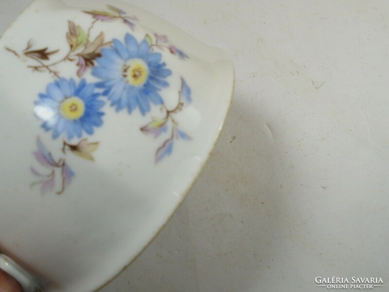 Antique old marked cup mug - flower pattern - drasche porcelain