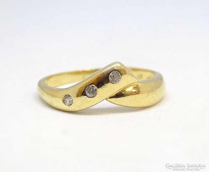 Köves arany gyűrű (ZAL-Au112015)