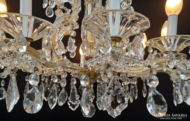 Mary Theresa style lead crystal chandelier