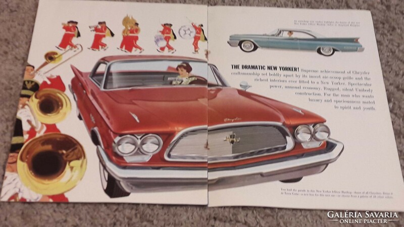 1960 USA autó, Chrysler veterán autós prospektus, reklám kiadvány