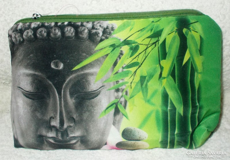 Cosmetic bag with Buddha pattern