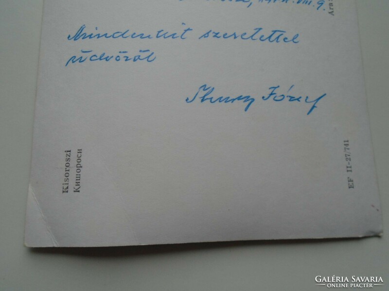 D192275 postcard - shortlisted 1974 - józsef thury mnb Békéscsaba