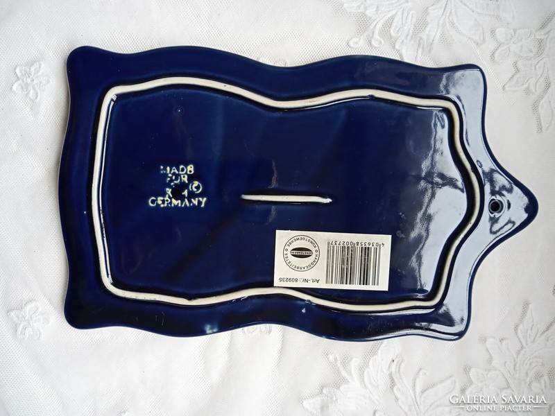 Blue floral ceramic cutting board 5pcs 15x26cm