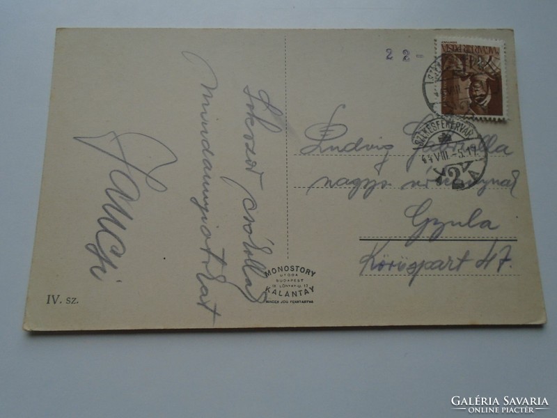 D192365 old postcard - Székesfehérvár 1944 ludvig gabriella gyula