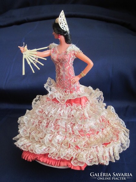 Vintage gyűjtemény baba flamenco táncos
