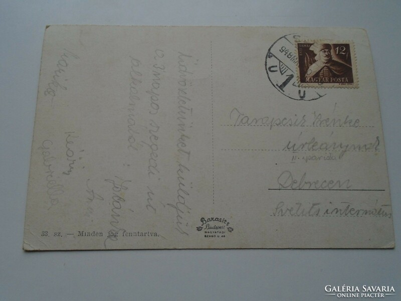 D192380 old postcard - Szeged - Barasits - 1940k - peaceful