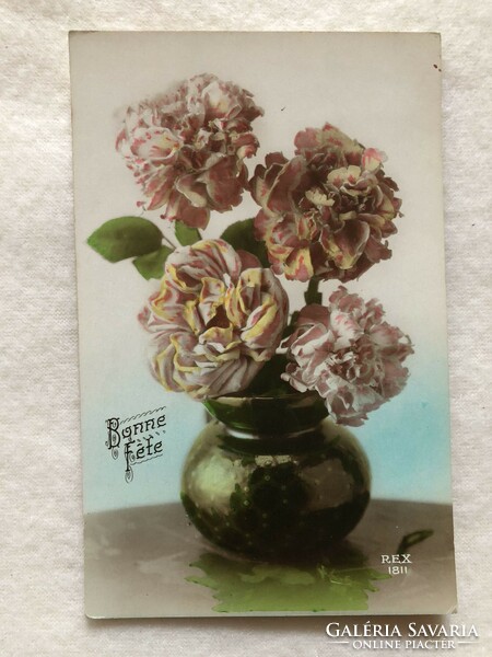 Antique, old colored postcard -2.