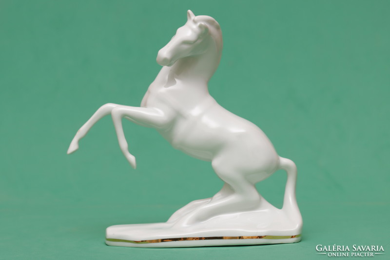 Porcelain art deco prancing horse + free postage!