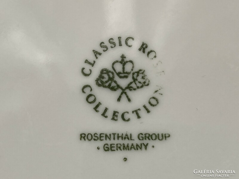 Zöld mintás Rosenthal tálka Classic Rose