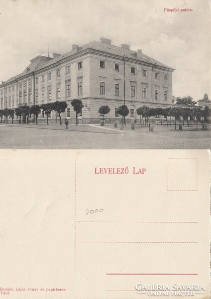 Vácz bishop's palace 1912. There is a post office!