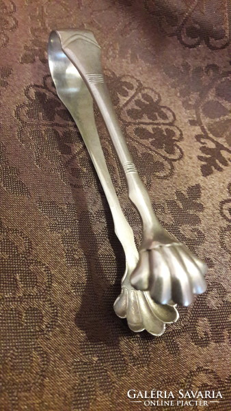 Old silver-plated sugar tongs 1 (m3280)