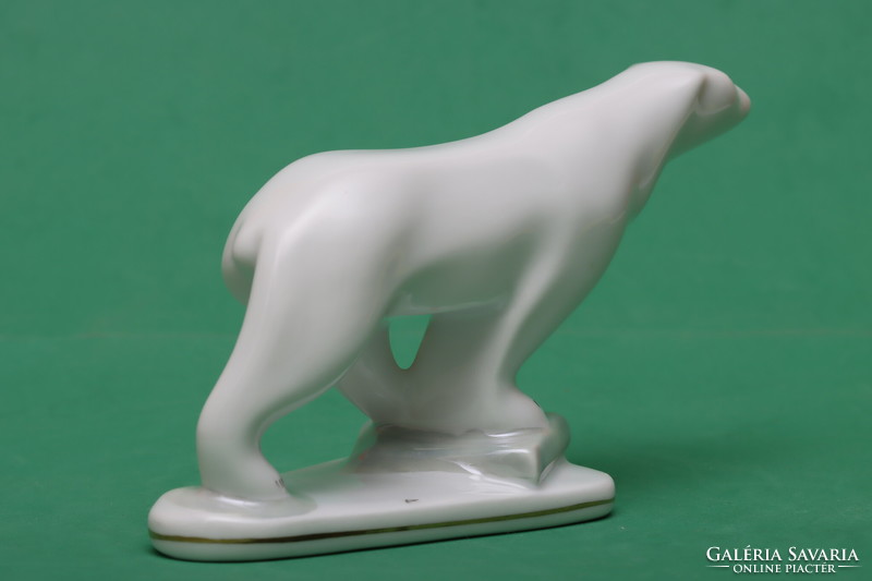 Art deco polar bear walking on an ice board + free shipping!