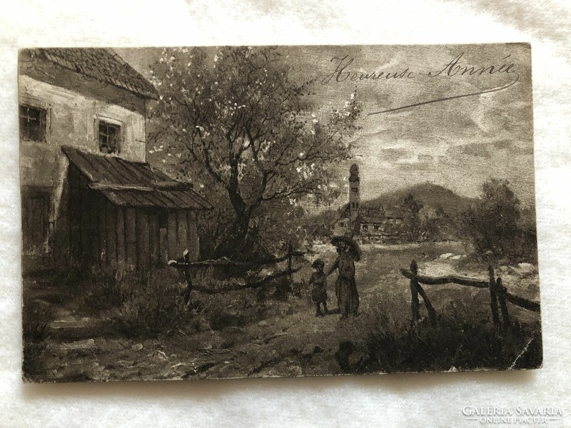 Antik W.R.B Vienne képeslap -1913            -2.